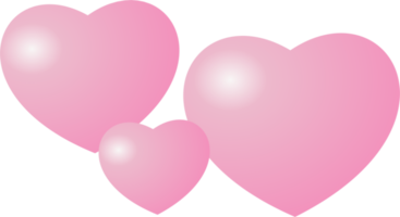 Pink heart cute PNG