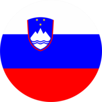 Slovenia flag round shape PNG