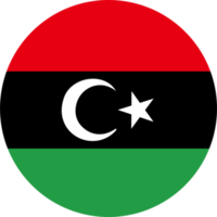 libyen flagga runda form png