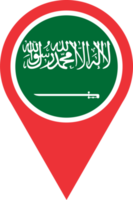 Saudi Arabia flag pin map location png