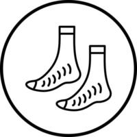 vector diseño calcetines vector icono estilo