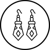 Vector Design Earrings Vector Icon Style