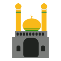 Créatif d'or Ramadan kareem mosquée png
