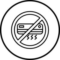 No Air Conditioning Vector Icon Style