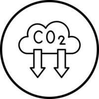 Reduce Co2 Emissions Vector Icon Style