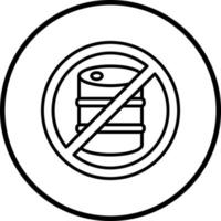 No Fossil Fuels Vector Icon Style