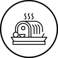 Roasted Meat Vector Icon Style