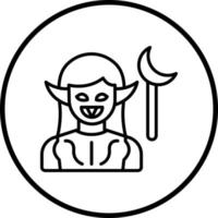 Dark Elf Vector Icon Style