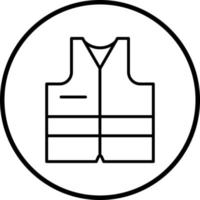 Life Jacket Vector Icon Style