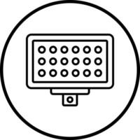 Led Panel Vector Icon Style