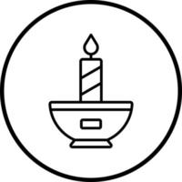 Candle Vector Icon Style