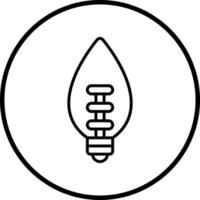 Halogen Lamp Vector Icon Style