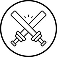 Glow Sticks Vector Icon Style