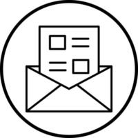 Newsletter Vector Icon Style