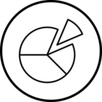 Pie Chart Vector Icon Style