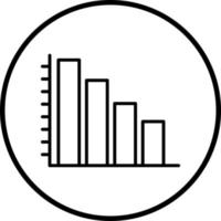 Bar Graph Vector Icon Style