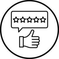 Customer Feedback Vector Icon Style