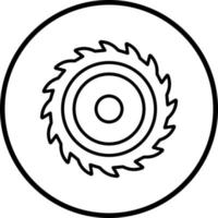 circular Sierra vector icono estilo