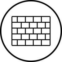 Brick Wall Vector Icon Style