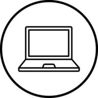 Laptop Computer Vector Icon Style