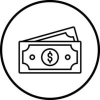 dinero vector icono estilo