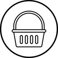 Shopping Basket Vector Icon Style