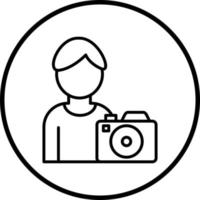 Vector Design Cameraman Vector Icon Style
