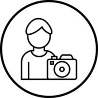 Vector Design Cameraman Vector Icon Style