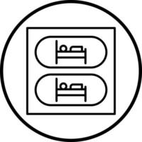 Capsule Hotel Vector Icon Style