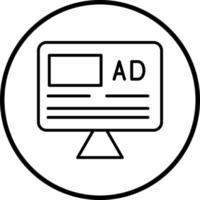 Advertisement Vector Icon Style