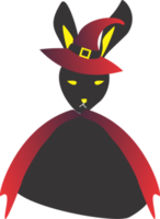 The rabbit in Halloween night PNG