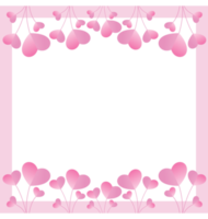 Love icon frame background png