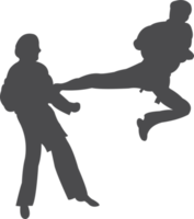 taekwondo silhueta ícone png
