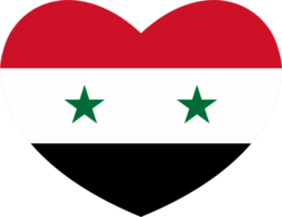 Siria bandiera cuore forma png