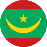 Mauritânia bandeira volta forma png