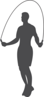 de vrouw jumping touw icoon PNG