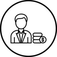 Broker Dealer Vector Icon Style