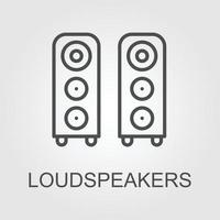 Speaker Icon vector templates black