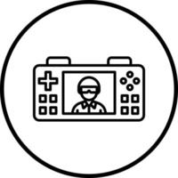 consola juego vector icono estilo