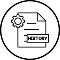 Project History Vector Icon Style