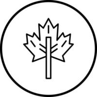 Maple Leaf Vector Icon Style