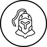 Armor Helmet Vector Icon Style