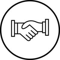 Handshake Vector Icon Style