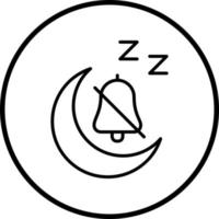 Quiet Time Vector Icon Style