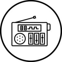 Digital Radio Vector Icon Style