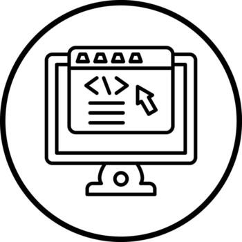 Vector Design Frontend Development Vector Icon Style