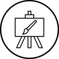 Canvas And Easel Vector Icon Style