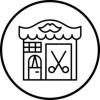 Barber Shop Vector Icon Style