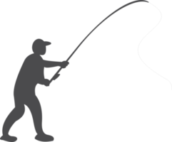 pescador silueta png