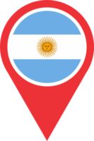 Argentinië vlag pin kaart plaats png